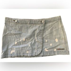 BDG Light Wash Denim Wrap Skirt NWOT